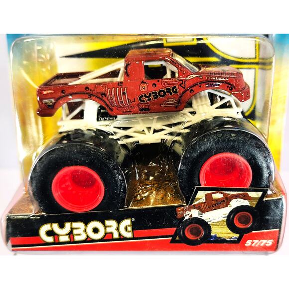 Hot Wheels Monster Jam Flag Series CYBORG #57/75, New, See Pics/Descr. - Picture 2 of 5